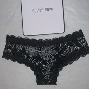 (L) Victoria’s Secret PINK Halloween Spider Cheeky Panty